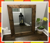 FRAMED WOOD MIRROR