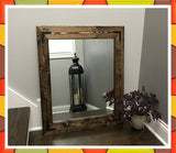 FRAMED WOOD MIRROR