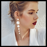 LONG PEARL STATEMENT EARRINGS - FASHION EARRING FOR WOMEN #2019